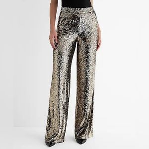 High Waisted Sequin Pants